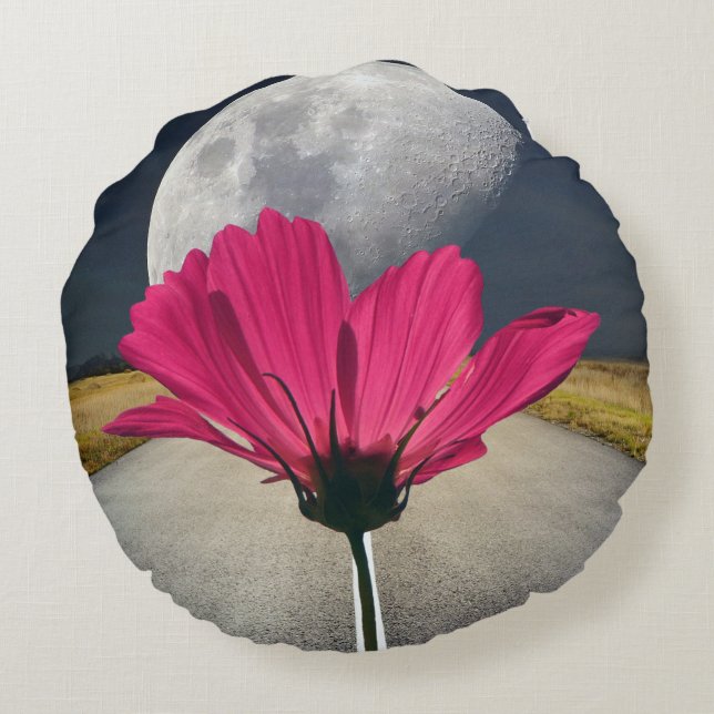 Spacey Cosmos Round Cushion (Back)