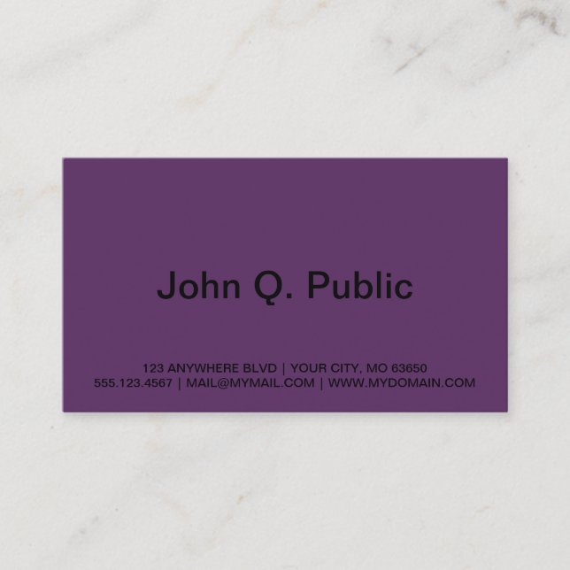 Spacey Los Angeles Business Card (Front)