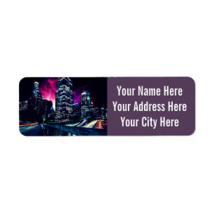 Spacey Los Angeles Return Address Label