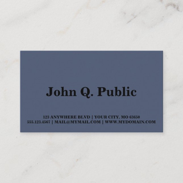 Spacey Manhattan Business Card (Front)