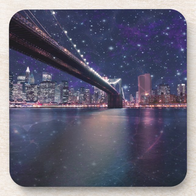 Spacey Manhattan Skyline Coaster (Front)
