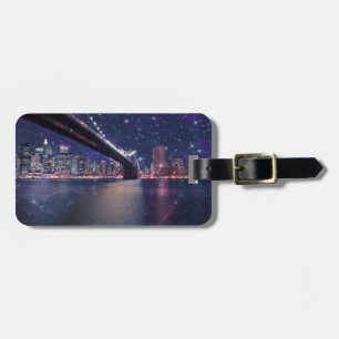 Spacey Manhattan Skyline Luggage Tag