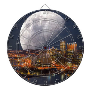 Spacey Pittsburgh Dartboard