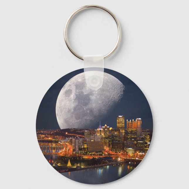 Spacey Pittsburgh Key Ring (Front)