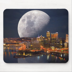 Spacey Pittsburgh Mouse Pad