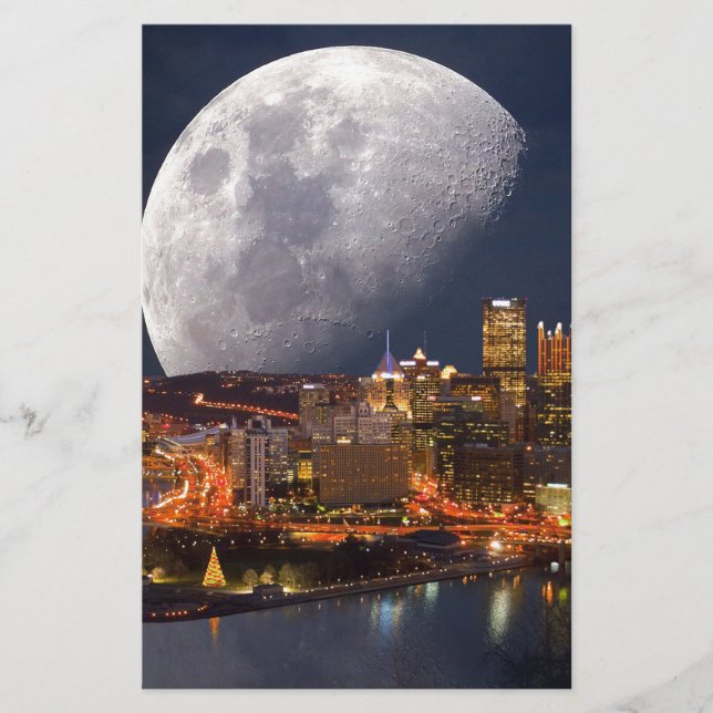 Spacey Pittsburgh Stationery (Front)