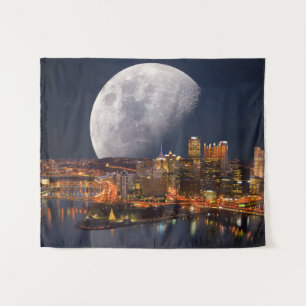 Spacey Pittsburgh Tapestry
