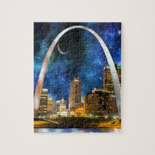 Spacey St. Louis Skyline Jigsaw Puzzle