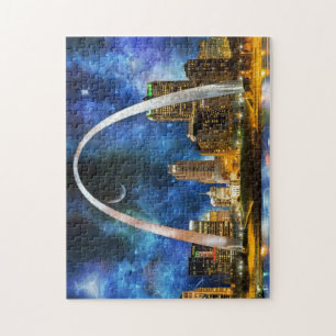 Spacey St. Louis Skyline Jigsaw Puzzle