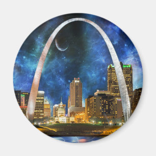 Spacey St. Louis Skyline Magnet
