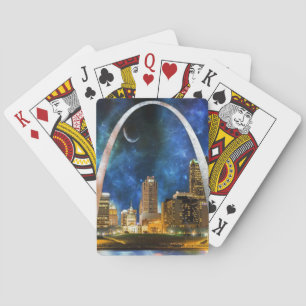Spacey St. Louis Skyline Playing Cards