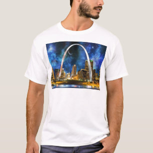 Spacey St. Louis Skyline T-Shirt