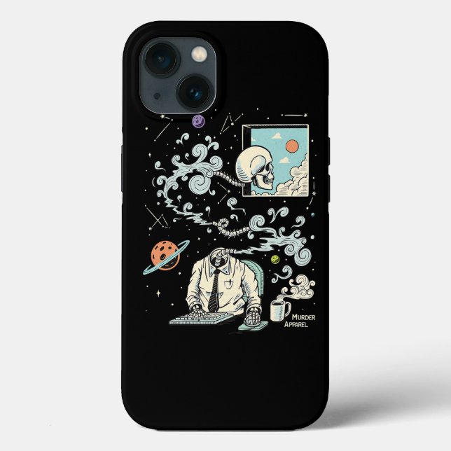 Spacing Out ADHD Skeleton 61 Case-Mate iPhone Case (Back)