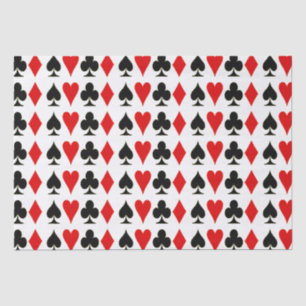 Spade, Diamond, Club, Heart Playing Card Suits Tissue Paper