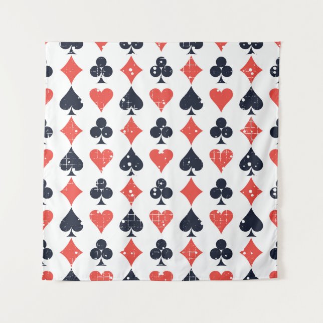 Spade, diamond, heart,club pattern tapestry (Front)