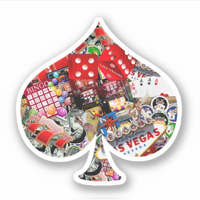 Spade Playing Card Shape - Gamblers Delight (Front)