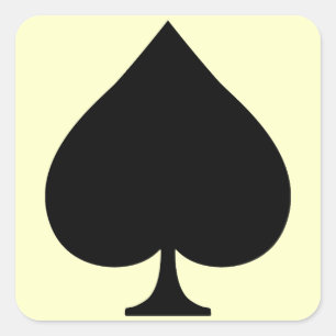 Spade Square Sticker