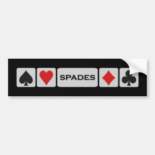 Spades bumpersticker bumper sticker