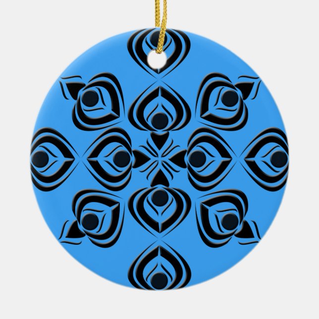 Spades Ceramic Ornament (Front)