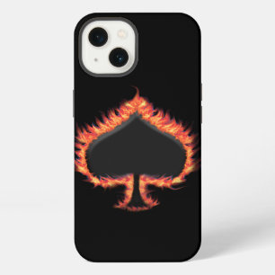 Spades Flames iPhone Case