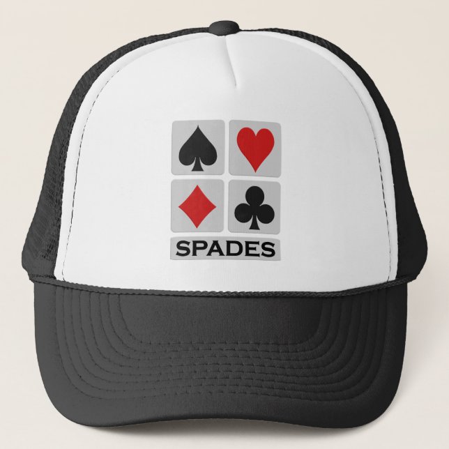 Spades hat - choose colour (Front)