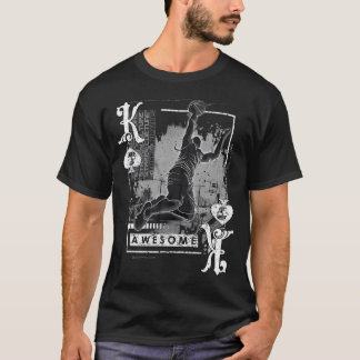 Spades King Basketball Vintage Poker Design T-Shirt