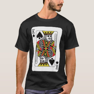 Spades King Playing Card Poker friends T-Shirt