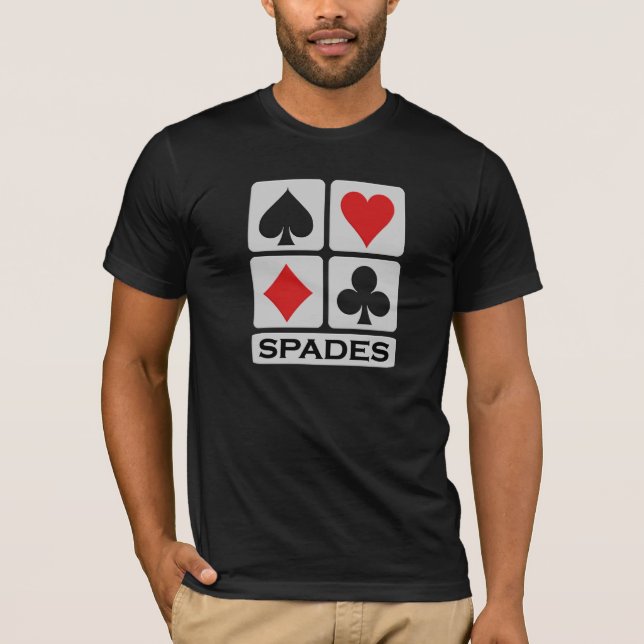 Spades Player shirt - choose style & colour (Front)