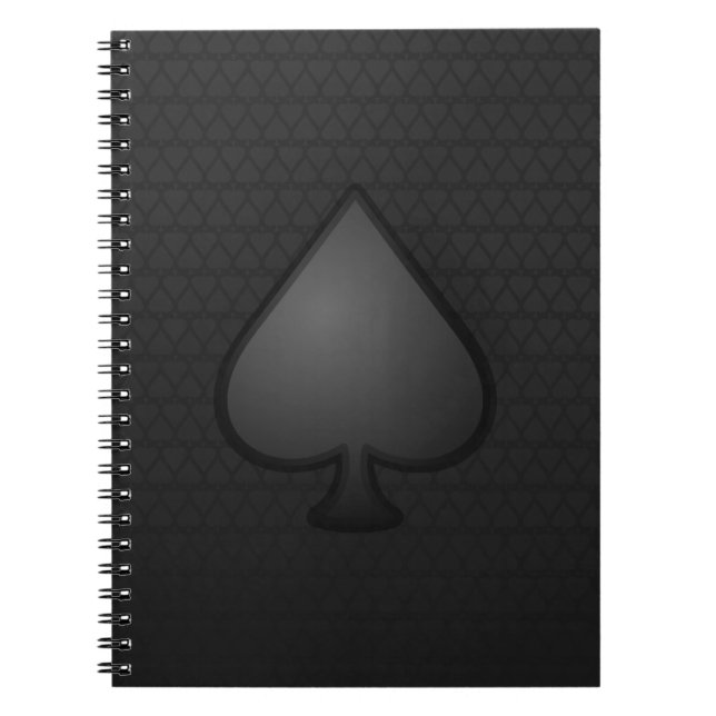 Spades Symbol Notebook (Front)
