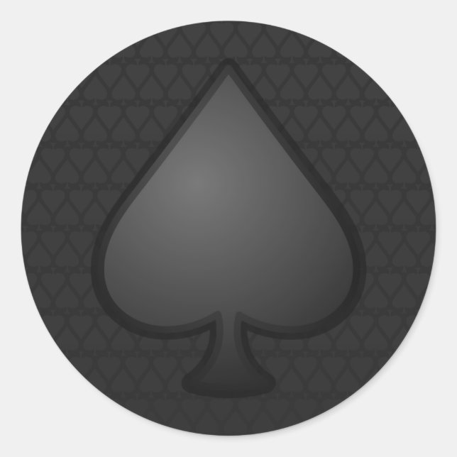 Spades Symbol Sticker (Front)
