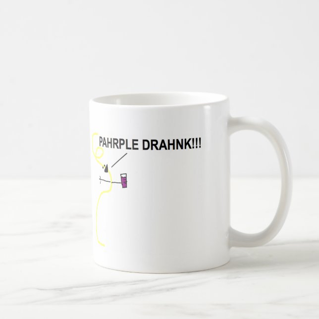 Spaghatta Nadle Pahrple Drahnk Mug (Right)