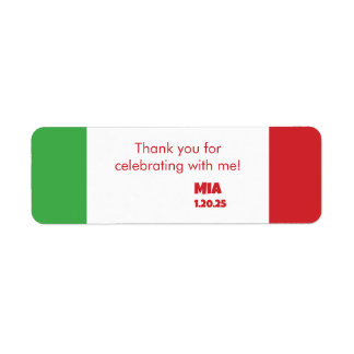 Spaghetti and Meatballs 1st Birthday Favour Labels