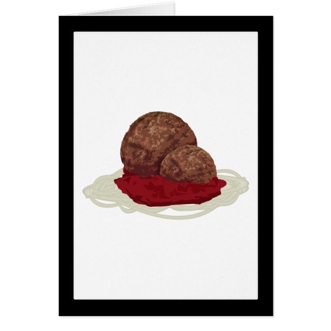 Spaghetti And Meatballs With Sauce (Front)