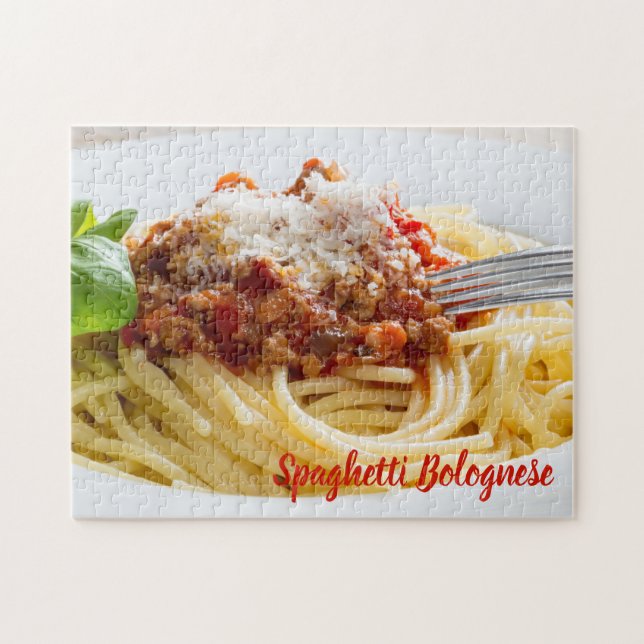Spaghetti Bolognese Sauce Pasta with Parmesan Jigsaw Puzzle (Horizontal)