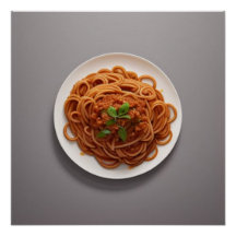 Spaghetti Bolognese with a Dark Background