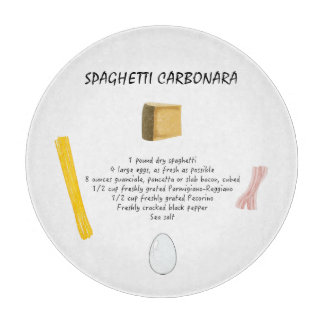 Spaghetti Carbonara Cutting Board