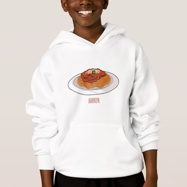  Spaghetti cartoon illustration (Front)