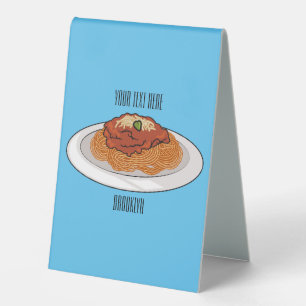 Spaghetti cartoon illustration