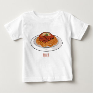 Spaghetti cartoon illustration Baby T-Shirt