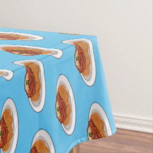  Spaghetti cartoon illustration Tablecloth