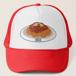 Spaghetti cartoon illustration Trucker Hat