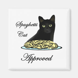 Spaghetti Cat Approved Magnet