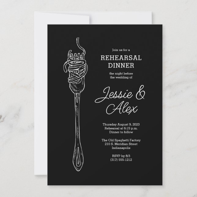 Spaghetti Dinner Invitation (Front)