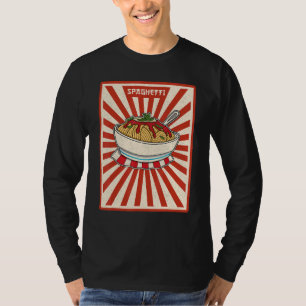 Spaghetti Italian Italy Food Cuisine Noodles Vacat T-Shirt