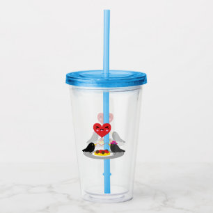 Spaghetti Meatballs Romantic Date Acrylic Tumbler