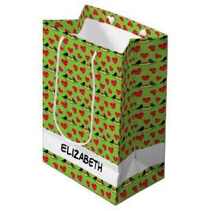 Spaghetti Meatballs Romantic Date Add Your Name Medium Gift Bag