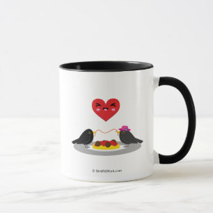 Spaghetti Meatballs Romantic Date Mug