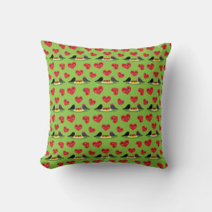 Spaghetti Meatballs Romantic Date Pattern Cushion