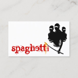 spaghetti ninja noodles business card
