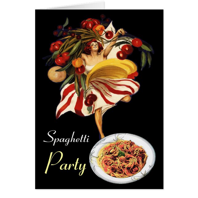SPAGHETTI PARTY DANCE,ITALIAN KITCHEN AND TOMATOES (Front)